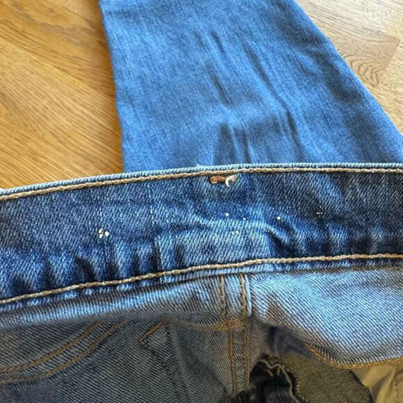 Old Navy Cropped Kick Flare Jeans Raw Hem Size 4 - Picture 6 of 13